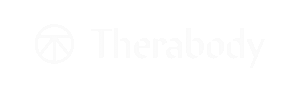 Therabody logo: a stylized circle with lines and the company name in white on a black background.